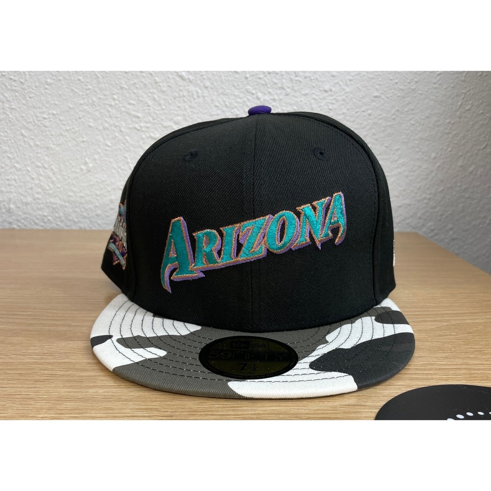 New Era Arizona Diamondbacks 59FIFTY Fitted Hat 7 1/2 Metallic Camo Black Teal
